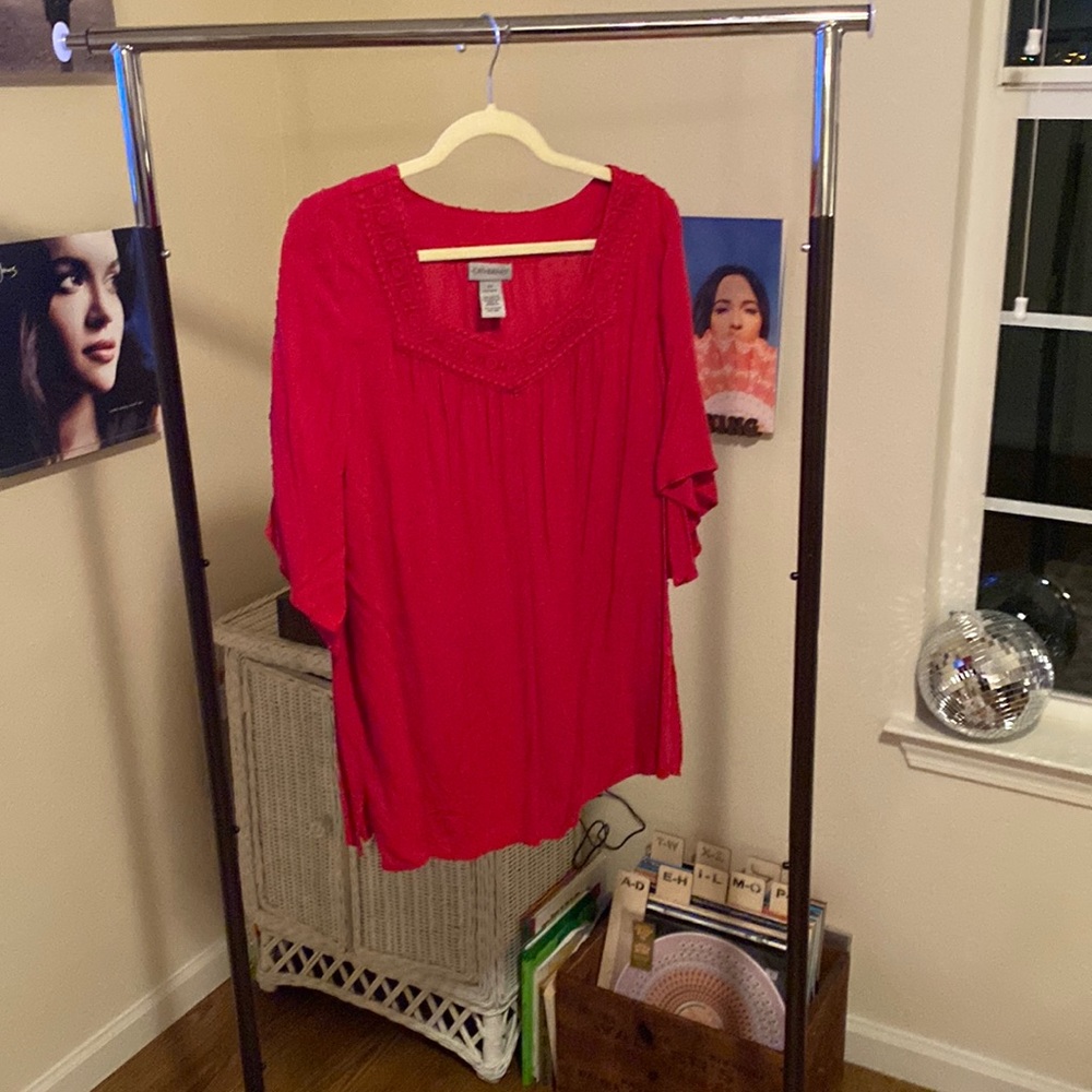 Catherine’s blouse.